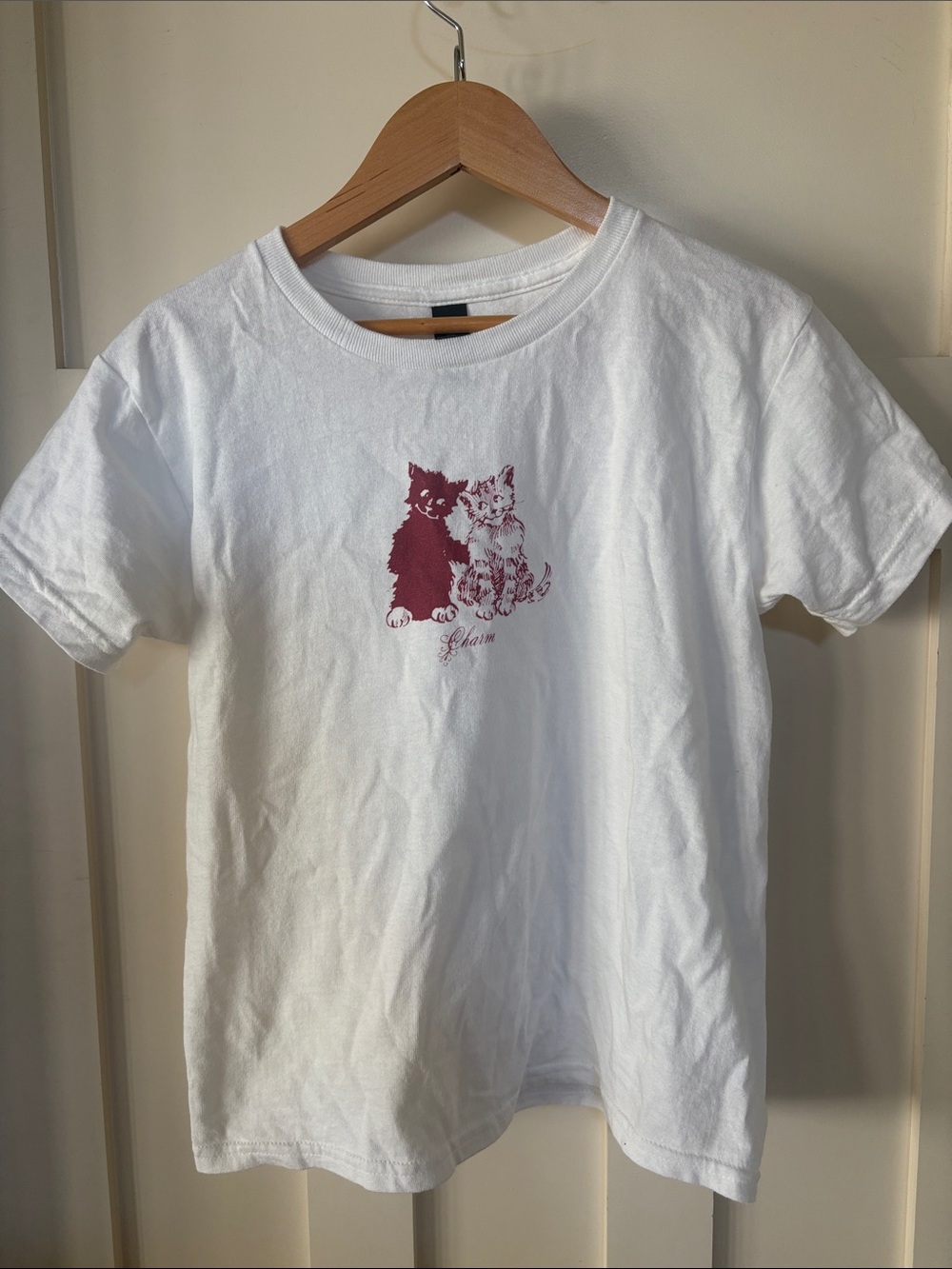 Clairo Charm Baby Tee - Small - 100% Cotton